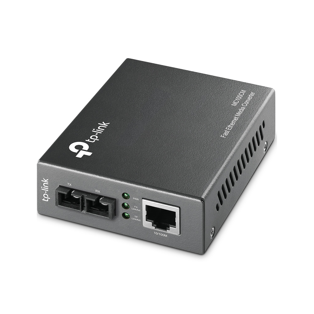 TP-Link RJ45 Ethernet Media Converter, Multimode, 100Mbps, Full Duplex, Half Duplex 2 km