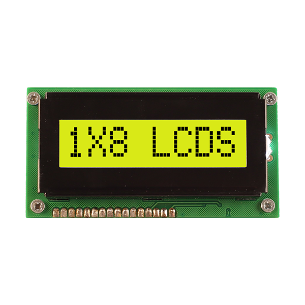 Midas MC10808A6W-SPR-V2 MC STN LCD LED LCD Module, Black on Green, Yellow