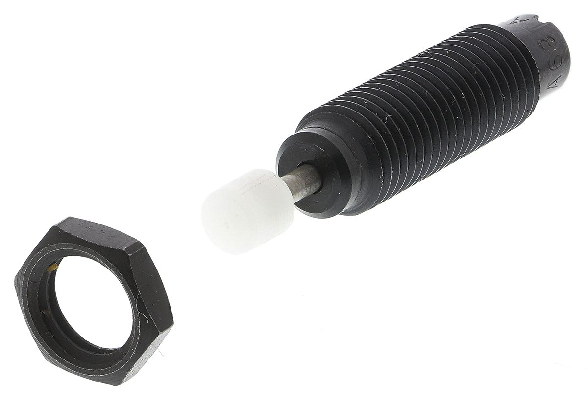 ACE Shock Absorber, MC10MH-B, 28.5 mm Body Length, 38.5 mm Body Length, M8 x 1 Thread Size