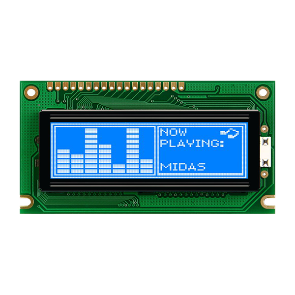 Midas MC122032B6W-BNMLW-V2 MC STN LCD LED LCD Module, White on Green, Yellow