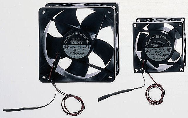 COMAIR ROTRON Muffin Series Axial Fan, 12V dc, 153 m³/h, 7.6 W, 550 mA Max 120 mm 120mm 32 mm