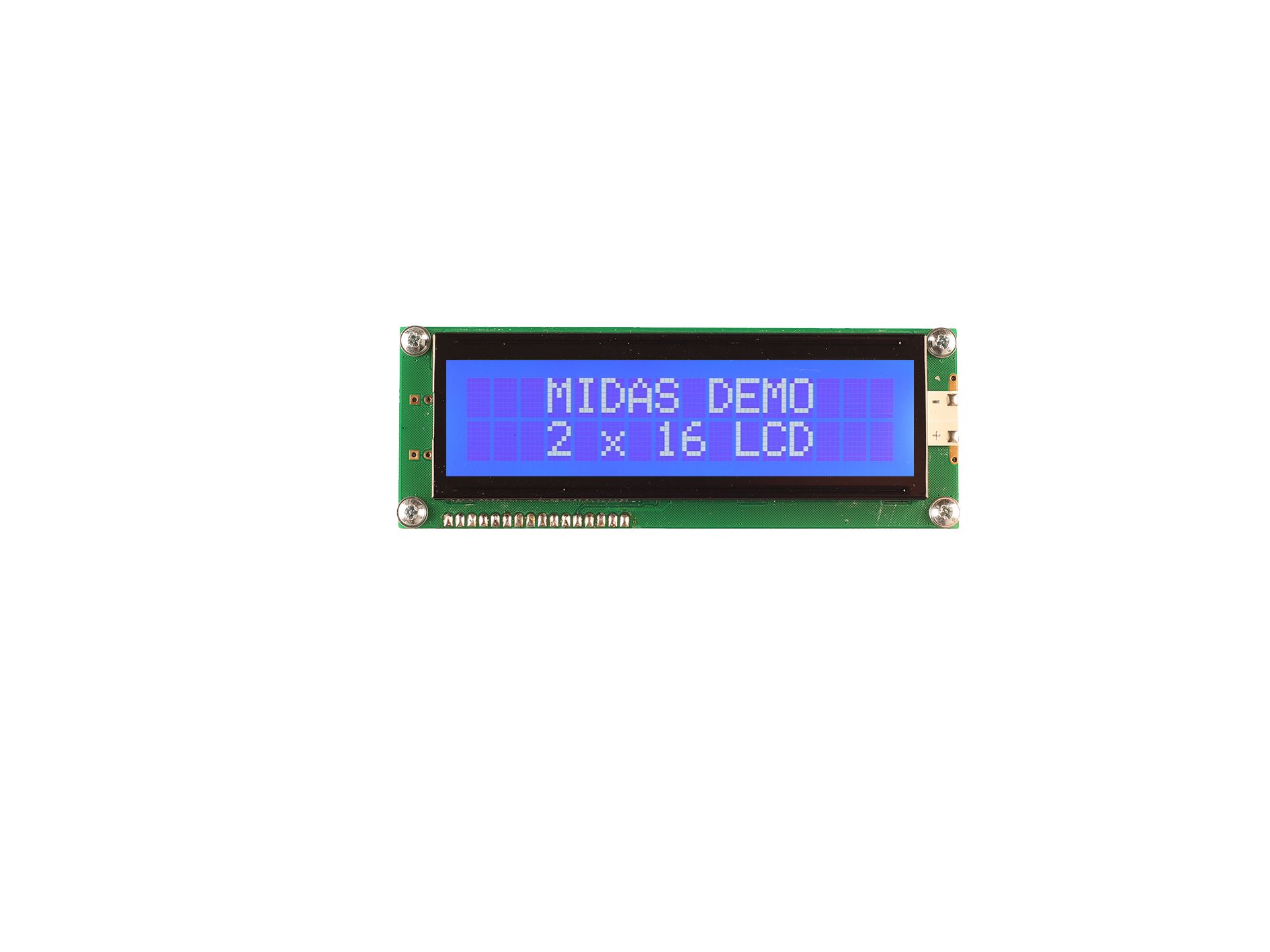 Midas MC21609AB6W-BNMLW3.3-V2 MC21609AB6W-BNMLW3.3-V2 LCD LED LCD Monochrome Display, White on, 2 x 16