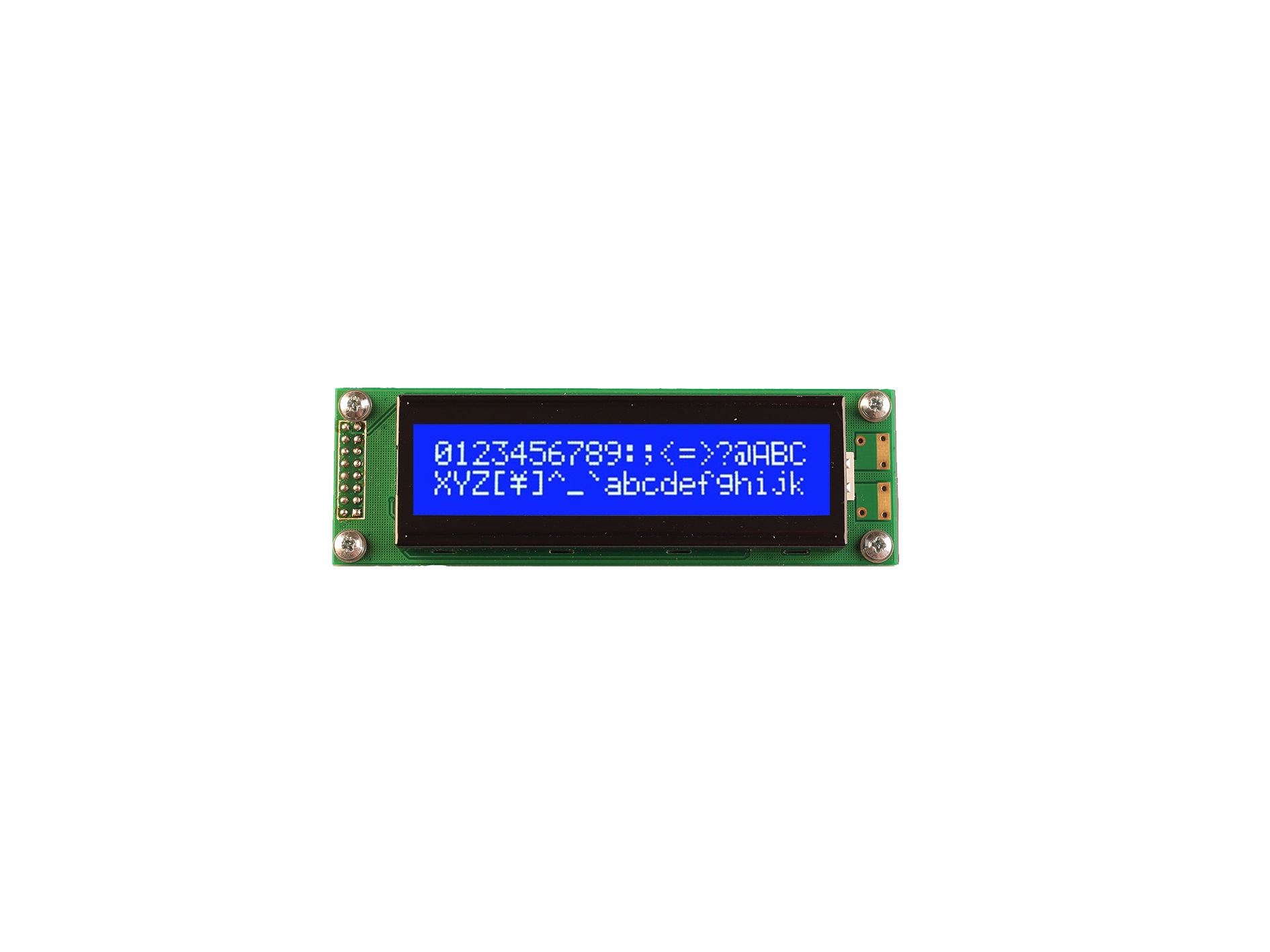 Midas MC22005A6W-BNMLW-V2 MC22005A6W LCD LED LCD Monochrome Display, White on Blue, 2 x 20