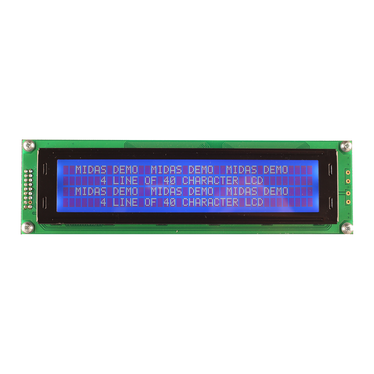 Midas MC44005A6W-BNMLWI-V3 MC STN LCD LED LCD Module, White on Green, Yellow