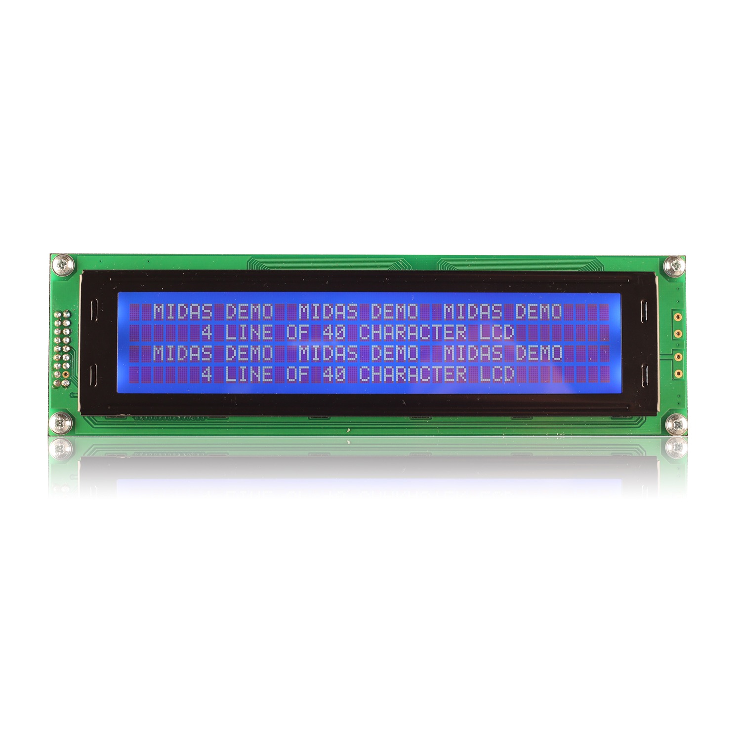 Midas MC44005A6W-BNMLWS-V2 MC STN LCD LED LCD Module, White on Green, Yellow