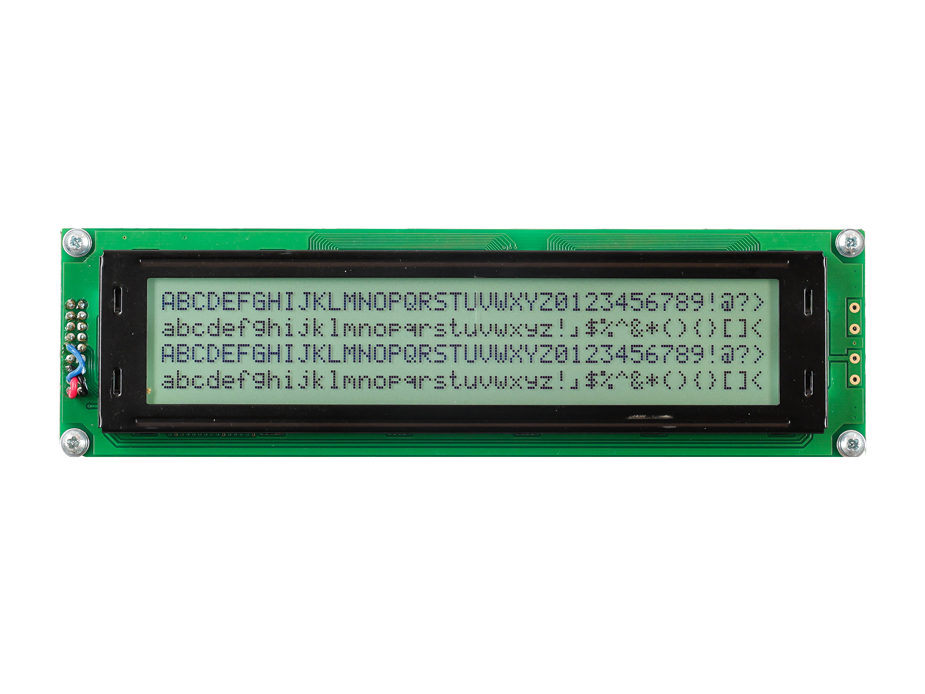 Midas MC44005A6W-FPTLW-V2 A Alphanumeric LED LCD Monochrome Display, White on White, 4 x 40