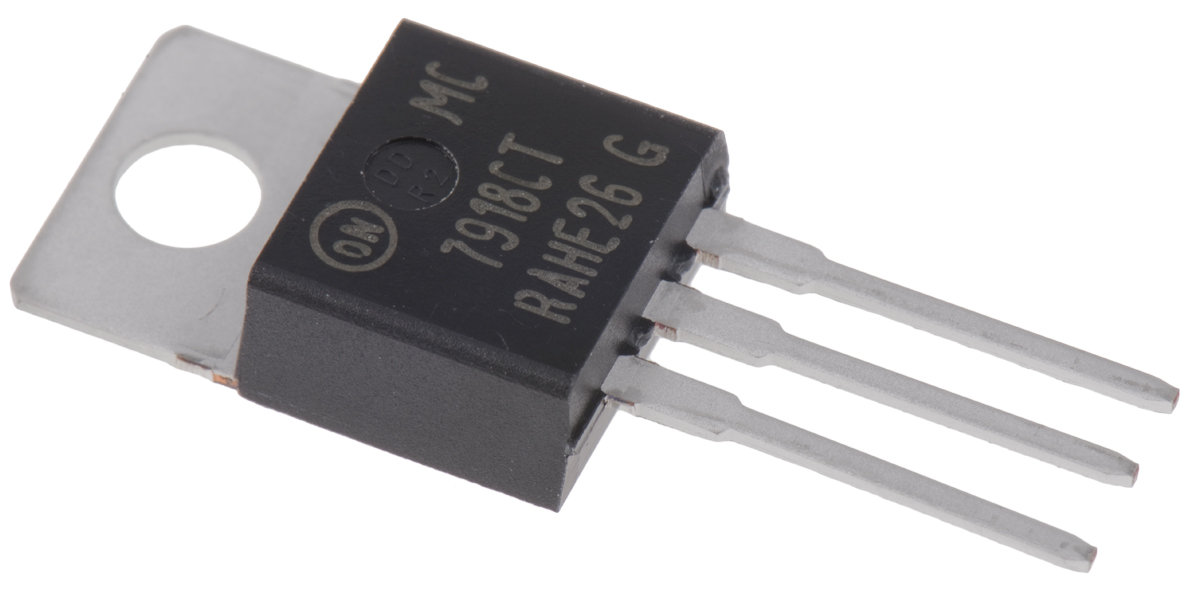 onsemi MC7918CTG, 1 Linear Voltage, Voltage Regulator 1A, -18 V 3-Pin, TO-220