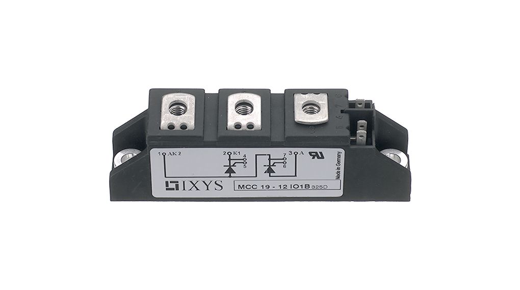 IXYS MCC44-12IO1B, Thyristor Module 1300 V 1200 A, 77 A 100 mA 0.85 V TO-240AA