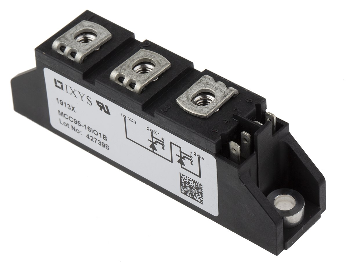 IXYS, Dual Thyristor Module 1600 V 2.4 kA, 116 A 150 mA 1.5 V TO-240AA 7-Pin