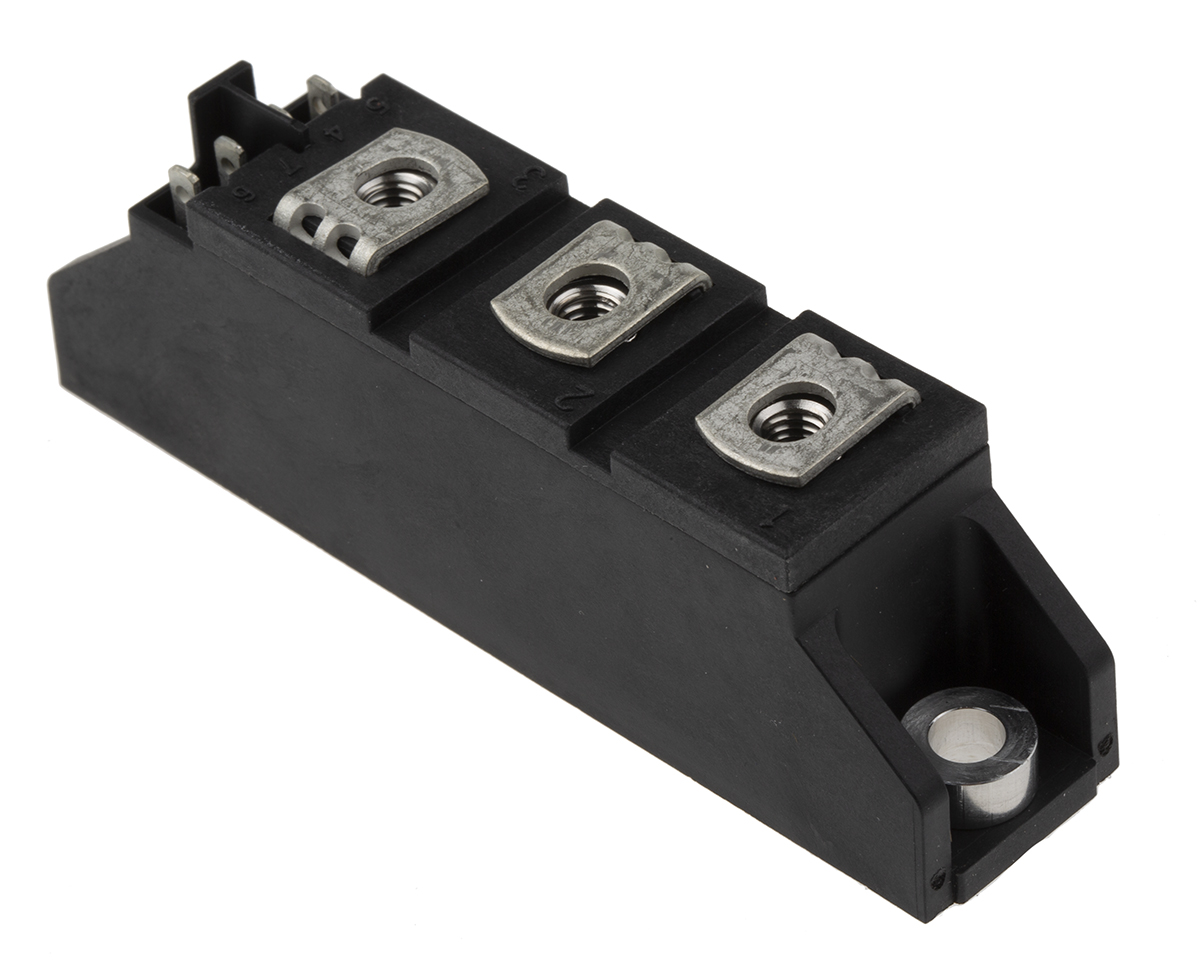 mcc95-16io1b IXYS, Dual Thyristor Module 1600 V 2.4 kA, 116 A 150 mA 1.5 V TO-240AA 7-Pin