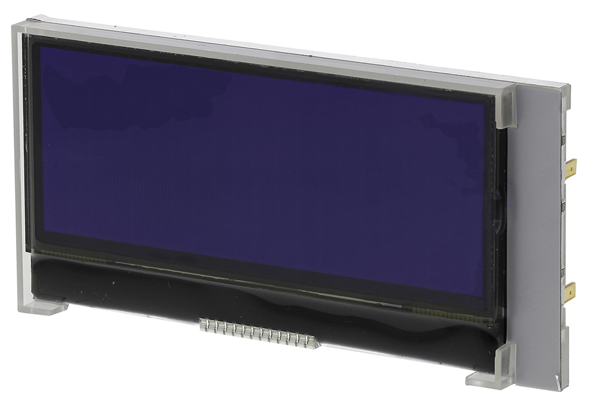 Midas MCCOG42005A6W-BNMLWI Alphanumeric LED LCD Monochrome Display, Blue on Blue, 4 x 20