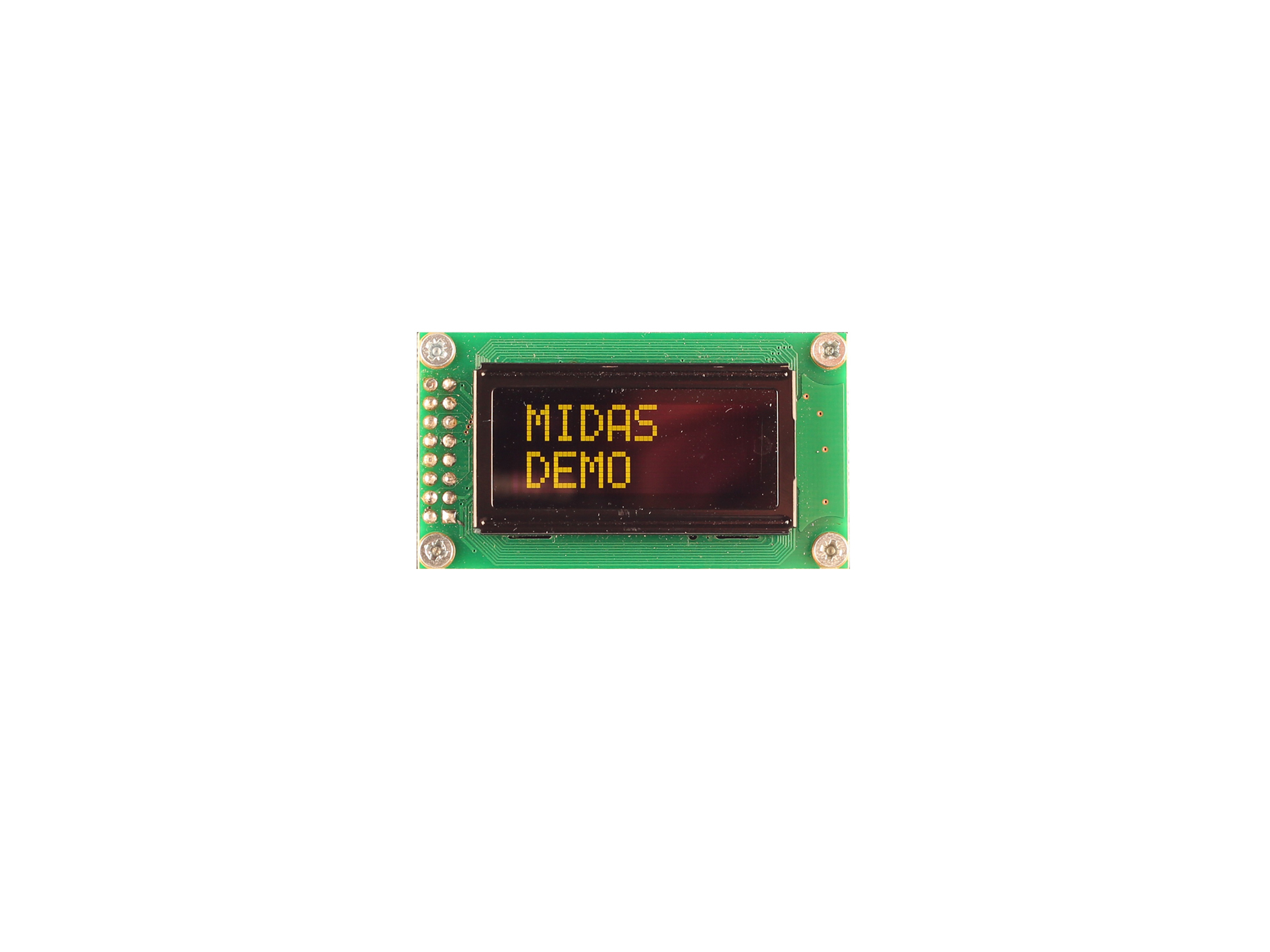 Midas Passive matrix Yellow OLED Display COB Parallel