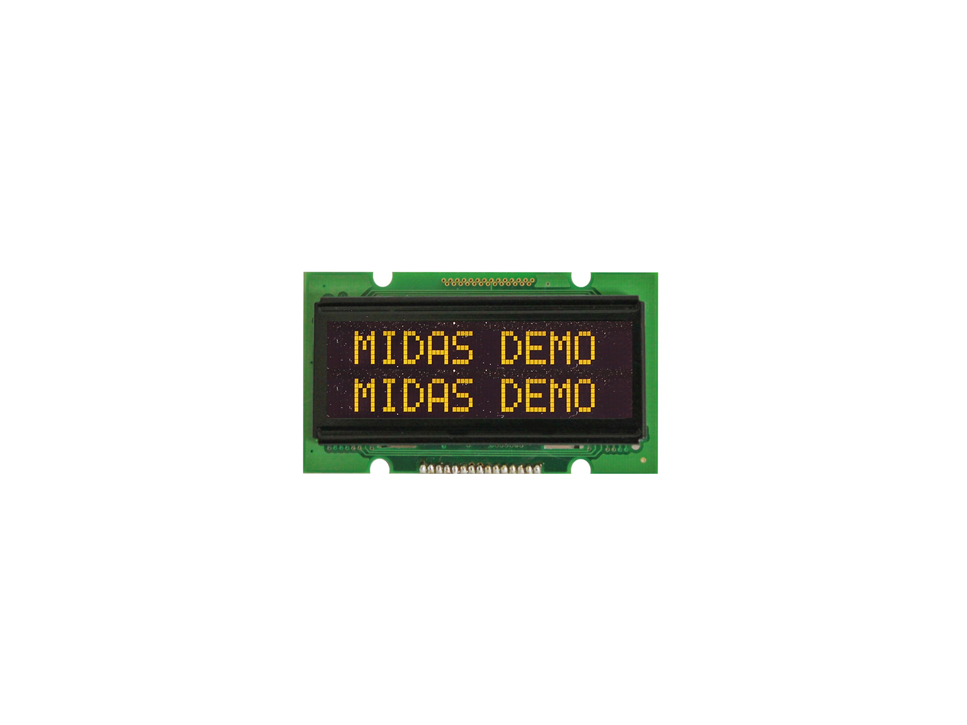 Midas Passive matrix Yellow OLED Display COB Parallel