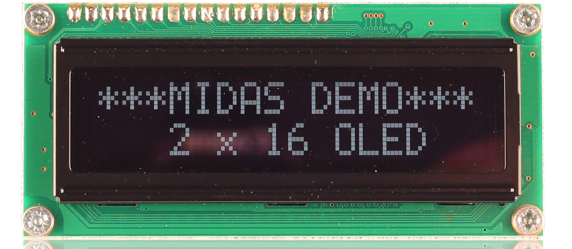 Midas Passive matrix White OLED Display COB Parallel