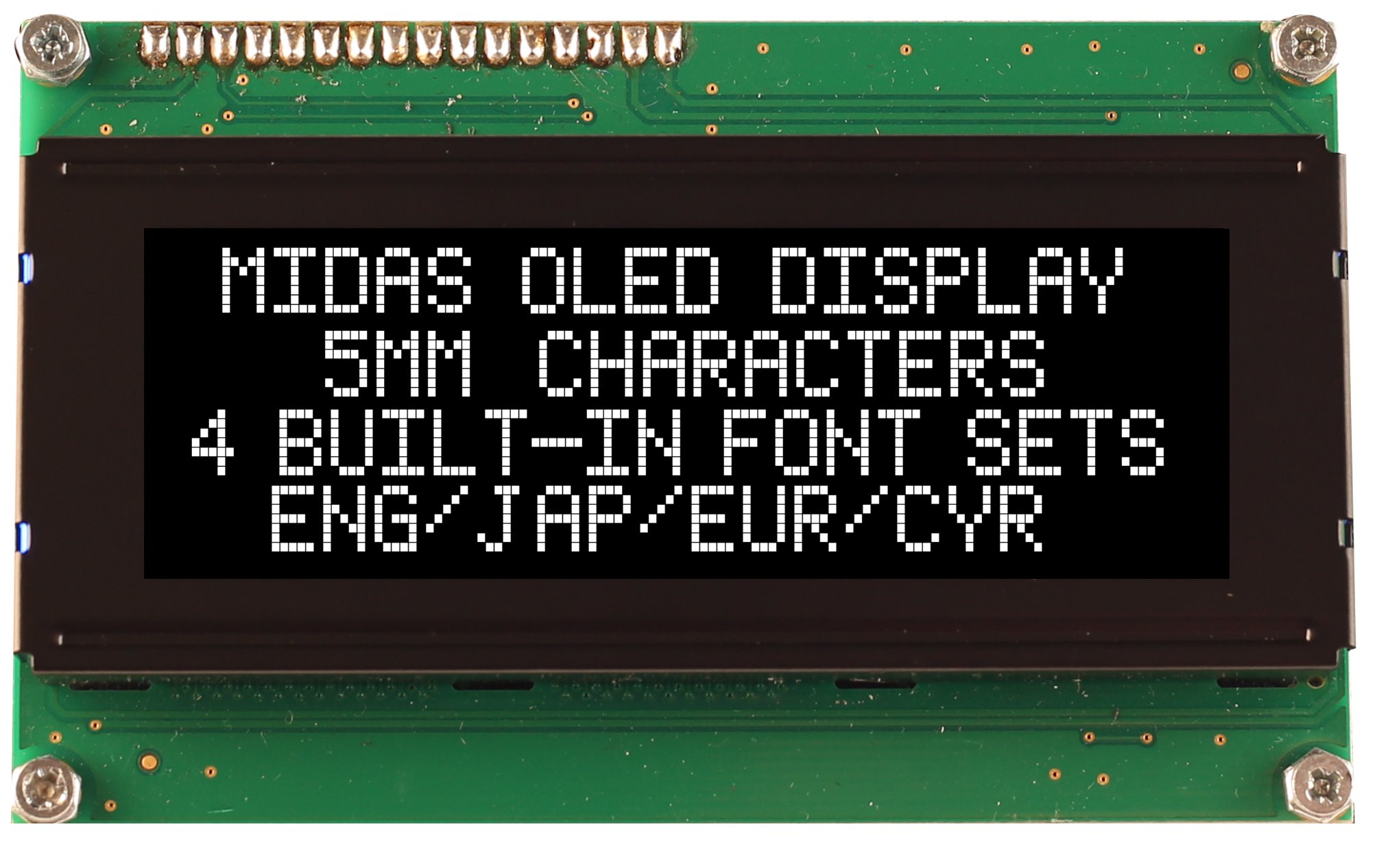 Midas White OLED Display COB Parallel
