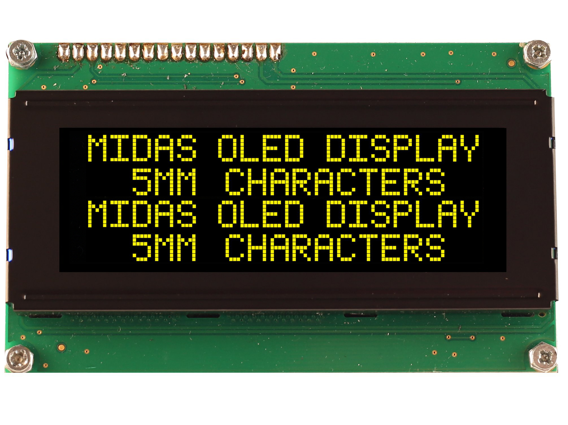 Midas Yellow OLED Display COB Parallel