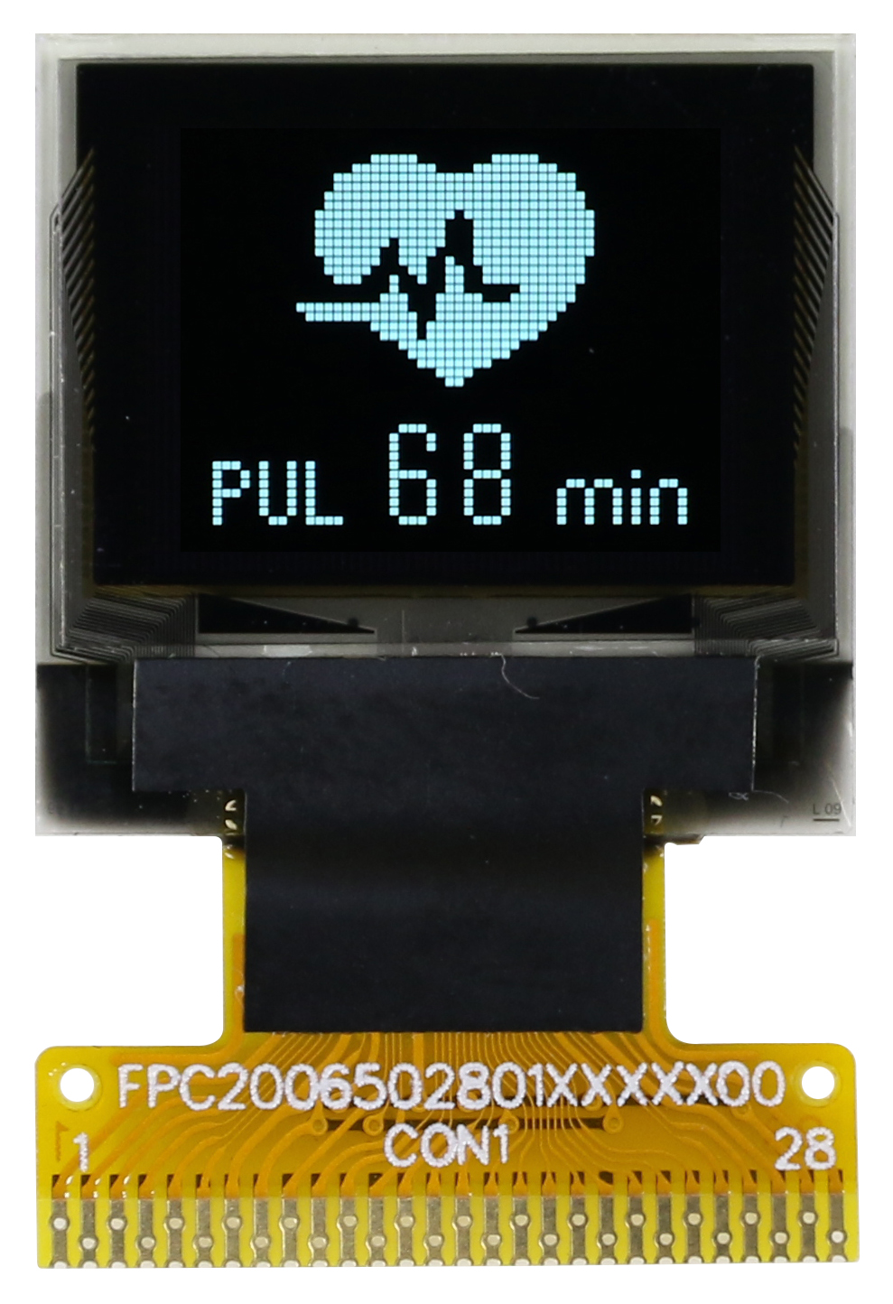 Midas 0.66 in Passive matrix White OLED Display 64 x 32 pixel COT I2C, Parallel, SPI