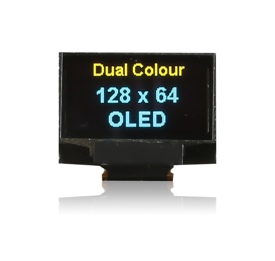 Midas 0.96 in Passive matrix OLED Display 128 x 64 pixel TAB I2C, Parallel, SPI
