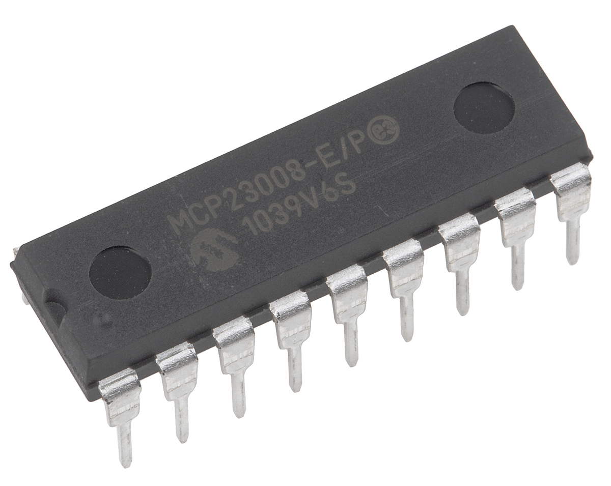 Microchip 8-Channel I/O Expander PDIP 18