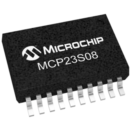 Microchip 8-Channel I/O Expander SPI SSOP 20, MCP23S08-E/SS