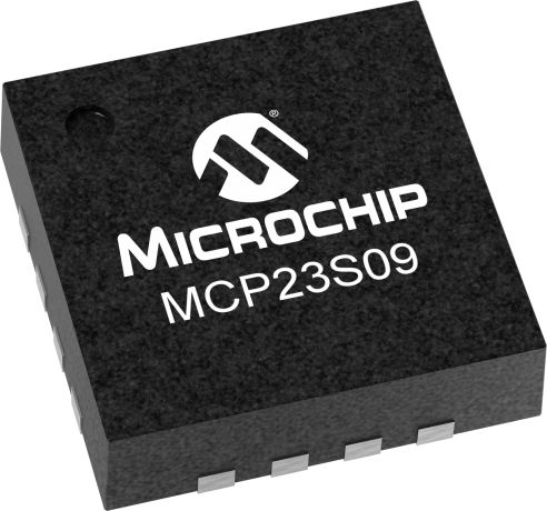 Microchip 8-Channel I/O Expander I2C QFN 18, MCP23S09T-E/MG