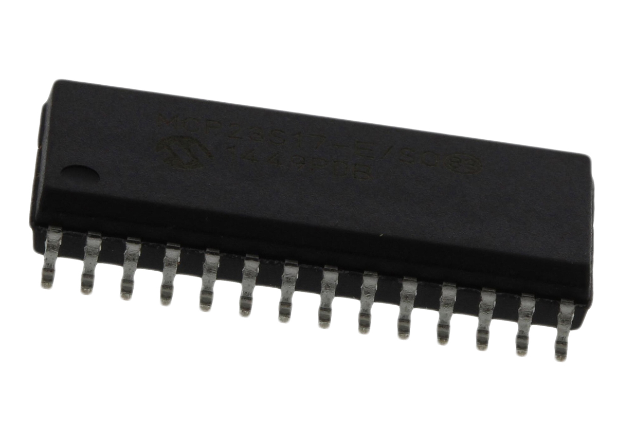 Microchip 16-Channel I/O Expander Serial-SPI SOIC 28, MCP23S17-E/SO