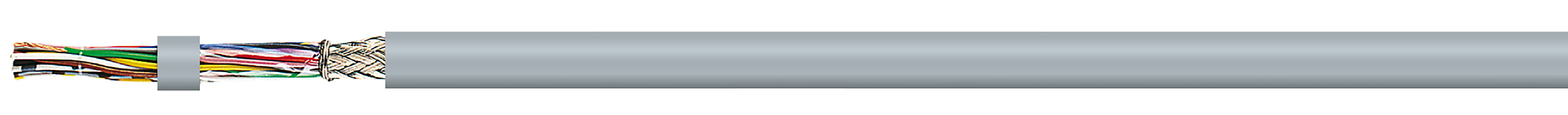 AXINDUS LIYCY-P Control Cable, 4 Cores 0.5mm² 20 AWG, 100 m, Screened Stranded, Grey Polyvinyl Chloride Sheath