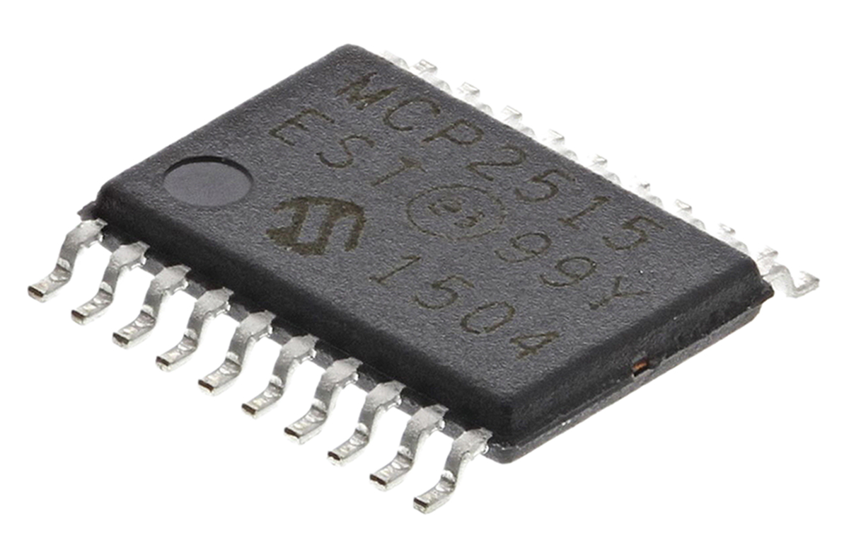 Microchip MCP2515-e/ST, CAN Controller 1 Mbps, 20-Pin TSSOP