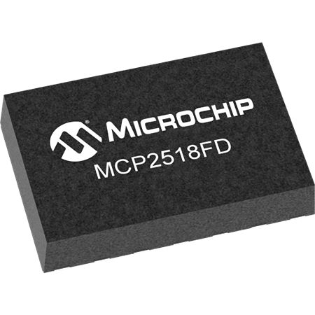 Microchip MCP2518FDT-E/QBB, CAN Controller 8 Mbps, 4-Pin VDFN