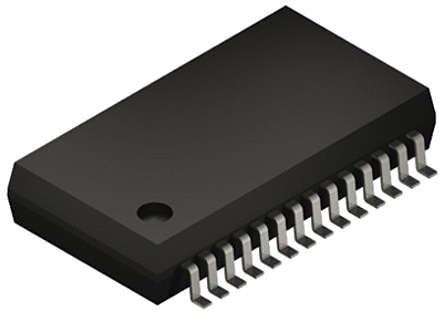 Microchip MCP3912A1-E/SS Analogue Front End (AFE), 4-Channel 24 bit, 125 ksps SPI, 28-Pin SSOP