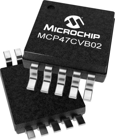 Microchip Digital to Analogue Converter (DAC) 8 bit- 2-Channel I2C, 10-Pin MSOP-10
