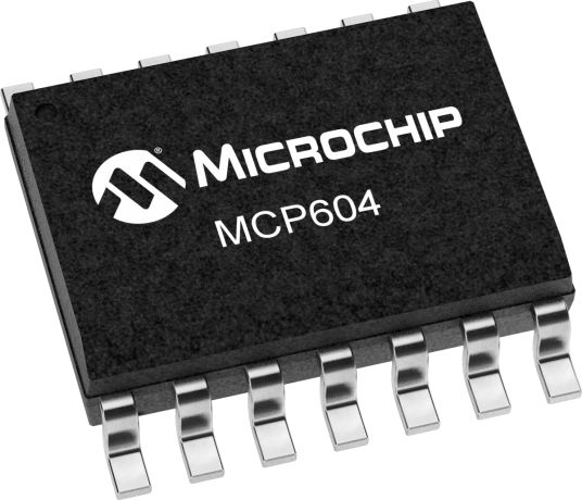 MCP604T-E/SL Microchip, Operational Amplifier, 2.8 MHz, 14-Pin 6V SOIC