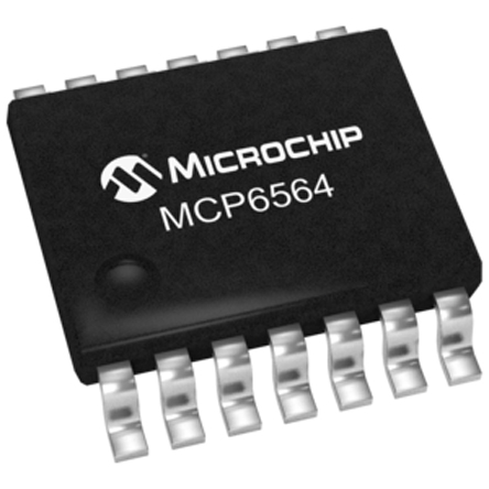 MCP6564-E/ST Microchip 4-Channel Comparator Push Pull O/P, 0.02 μs 5.5 V 1.8 V 14-Pin TSSOP