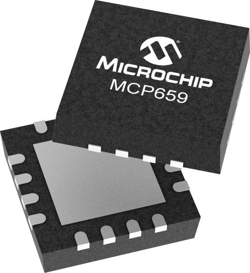 MCP659-E/ML Microchip Comparator Rail to Rail O/P, 6 ns 5.5 V 2.5 V 16-Pin VQFN