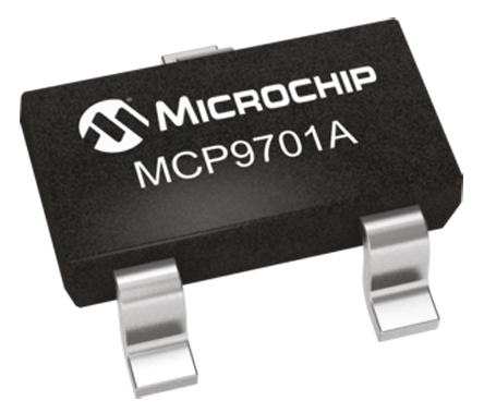 Microchip MCP9701AT Series, Voltage Output Voltage Temperature Sensor, Surface Mount, Analogue, ±2°C, 3-Pin SOT-23