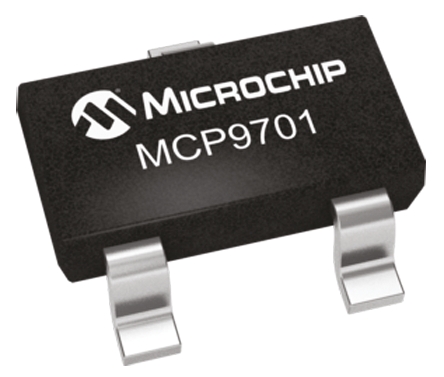 Microchip MCP9701T Series, Voltage Output Voltage Temperature Sensor, Surface Mount, Analogue, ±4°C, 3-Pin SOT-23
