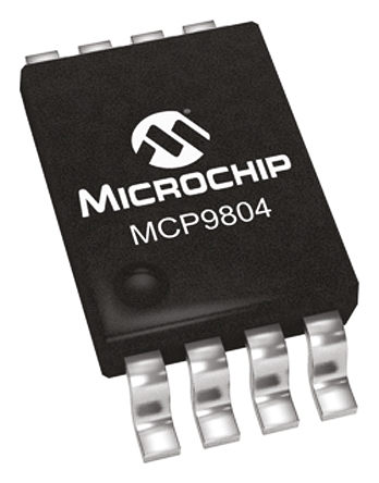 Microchip MCP9804 Series, Digital Output Temperature Converter, Surface Mount, SMBus, Serial-I2C, ±1°C, 8-Pin MSOP