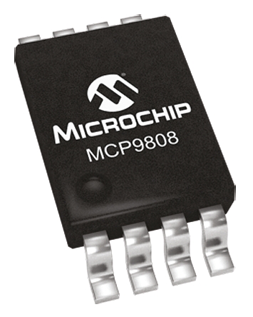 Microchip MCP9808 Series, Digital Output Temperature Converter, Surface Mount, SMBus, Serial-I2C, ±1°C, 8-Pin MSOP