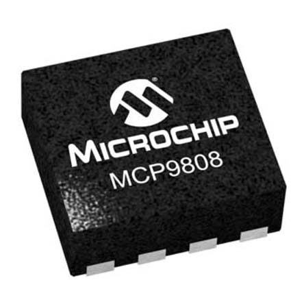 Microchip MCP9808T Series, Current/Voltage Output Digital Temperature Sensor, Surface Mount, SMBus, I2C, ±0.25°C, 8-Pin