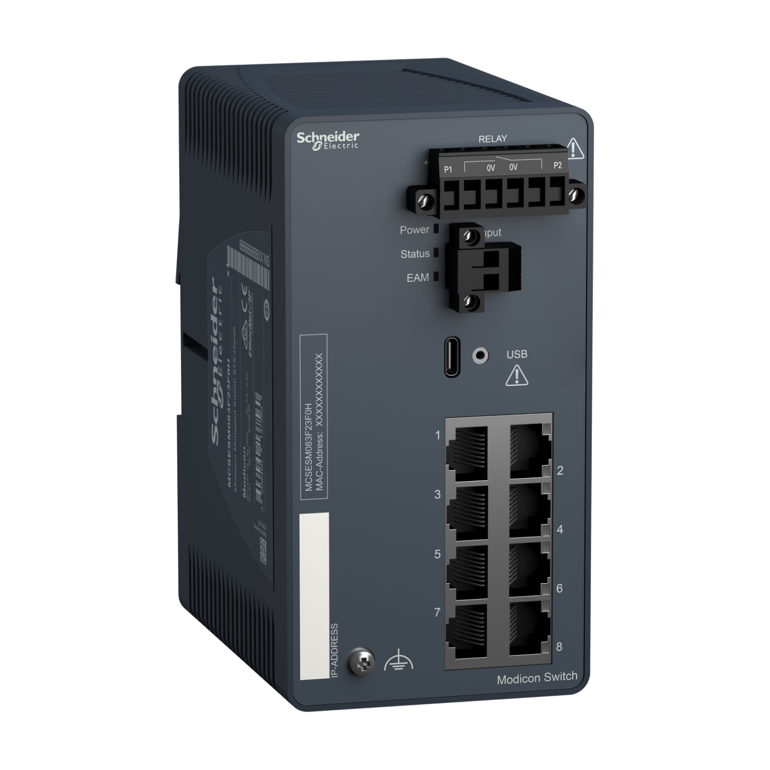 Schneider Electric MCSESM083F23F0H Managed 8 Port Network Switch