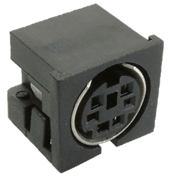 Same Sky, MD-S 8 Pole DIN Connector, 2A, 250V, Through Hole Female