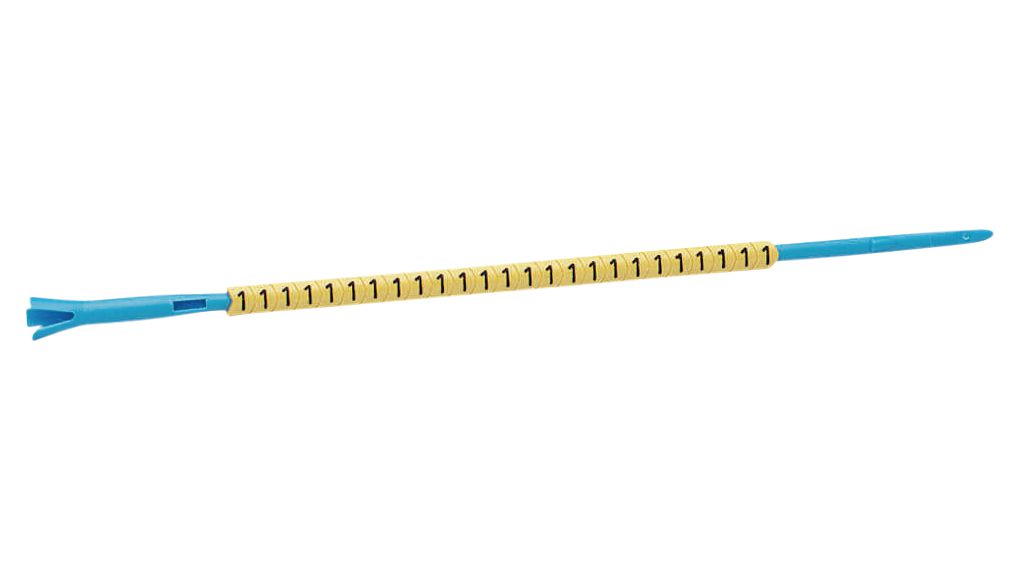 Partex Marking Systems MD02 Cable Marker, Yellow, MD02/PA YELLOW 25 (1)