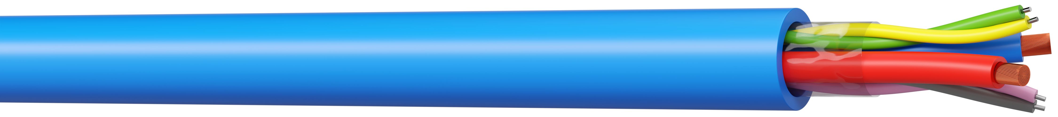 AXINDUS MDC2152 Data Cable, 2 Cores, 1.5mm² 16 AWG, Screened, 100 m, Blue Halogen Free Compound Sheath