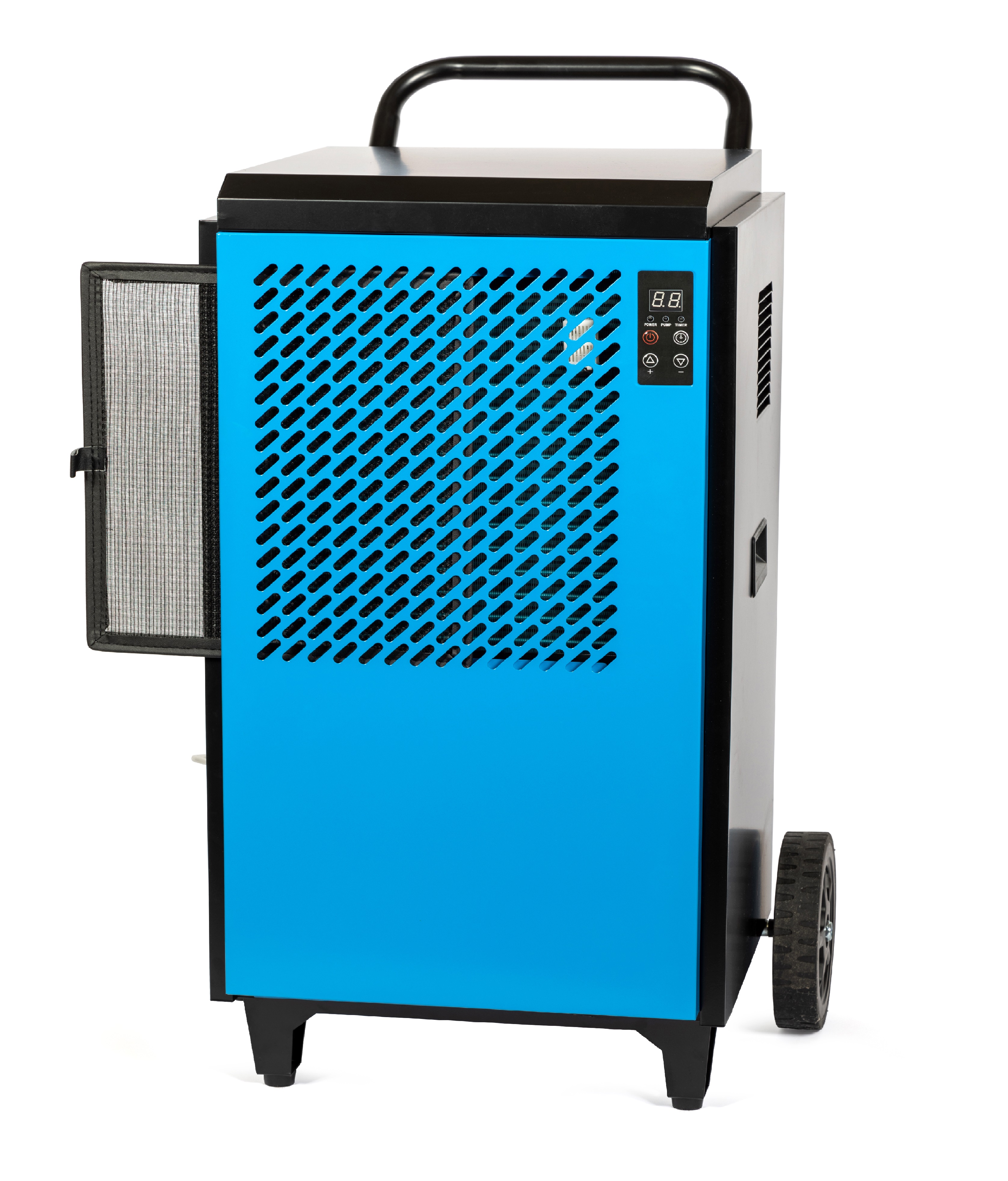 mde70-230v Broughton MD70 Dehumidifier 70 L water tank, 70 L/day extraction rate BS1363