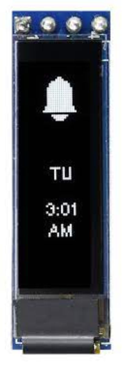 Midas 0.84 in Passive matrix White OLED Display 96 x 16 pixel COB I2C