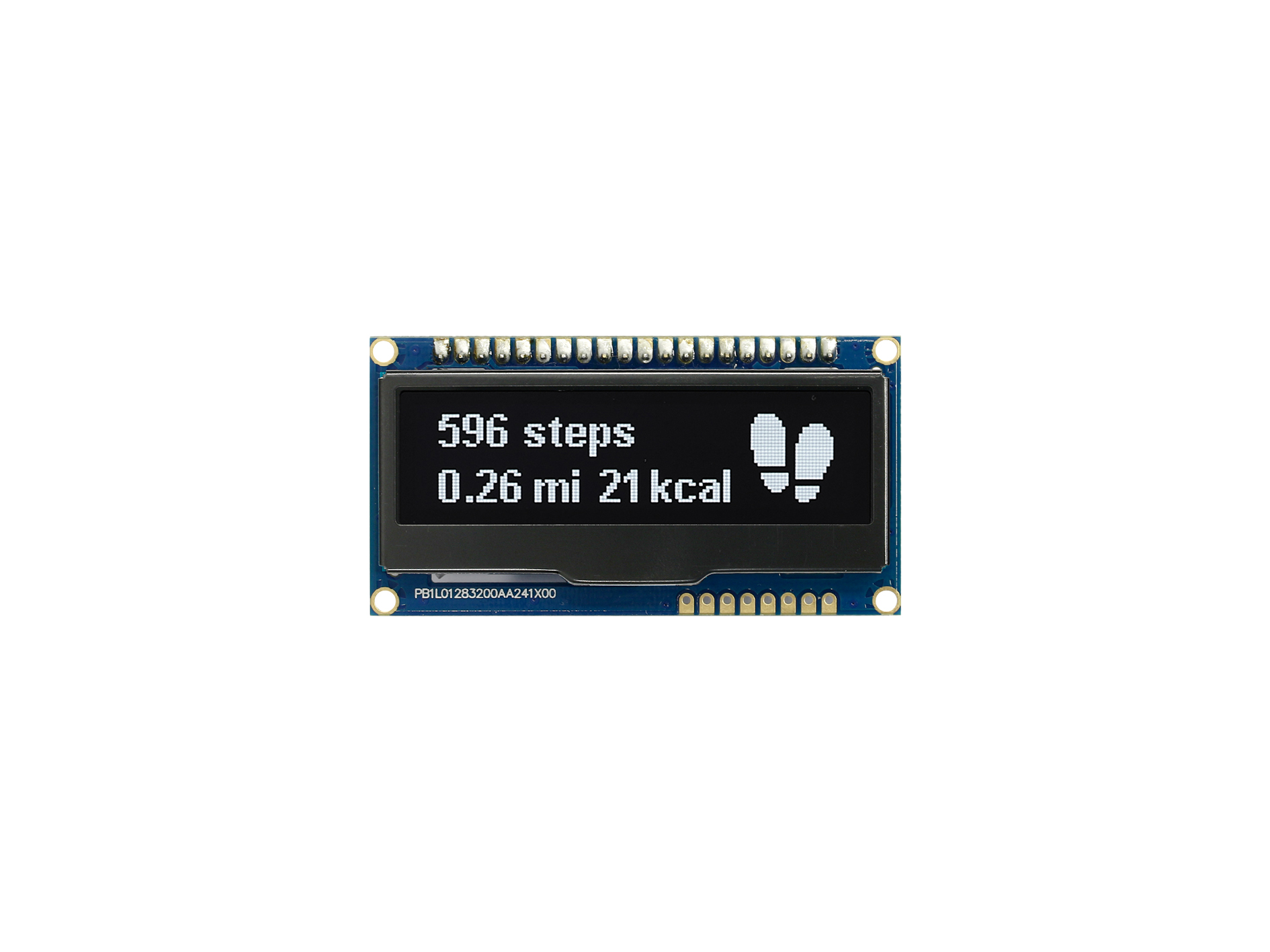 Midas 2.23 in Passive matrix White OLED Display 128 x 32 pixel COB Multi
