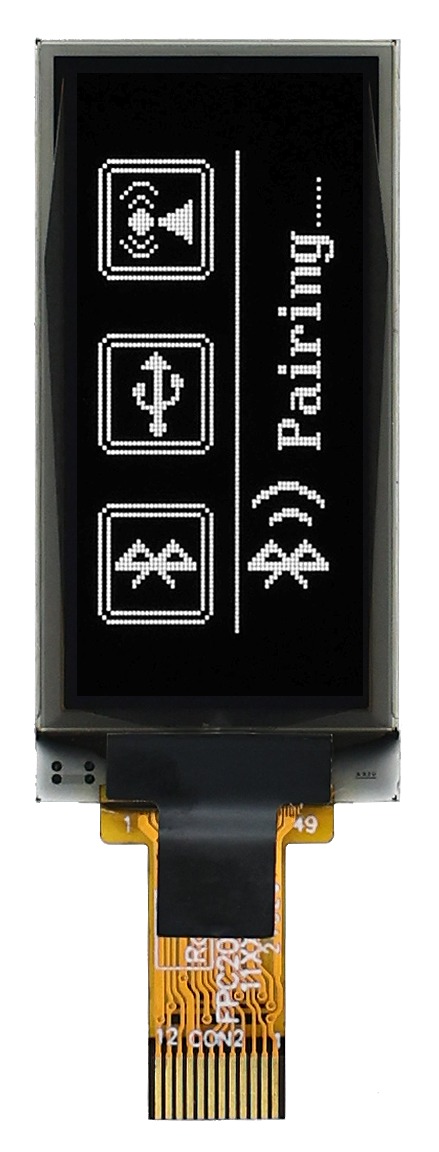 Midas 1.3 in Passive matrix White OLED Display 64 x 128 pixel COG I2C/SPI