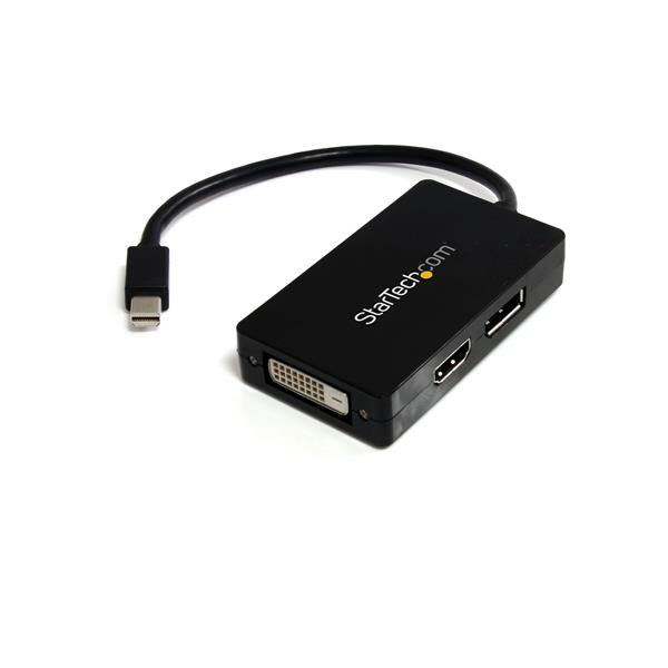 StarTech.com  3 port Mini DisplayPort to DisplayPort  Adapter 150 mm Length 1920 x 1200 (DVI/HDMI), 2560 x 1600