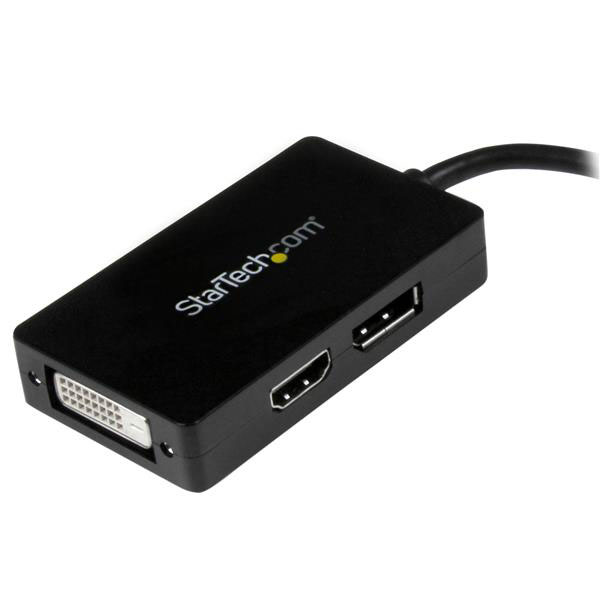mdp2dpdvhd StarTech.com  3 port Mini DisplayPort to DisplayPort  Adapter 150 mm Length 1920 x 1200 (DVI/HDMI), 2560 x 1600