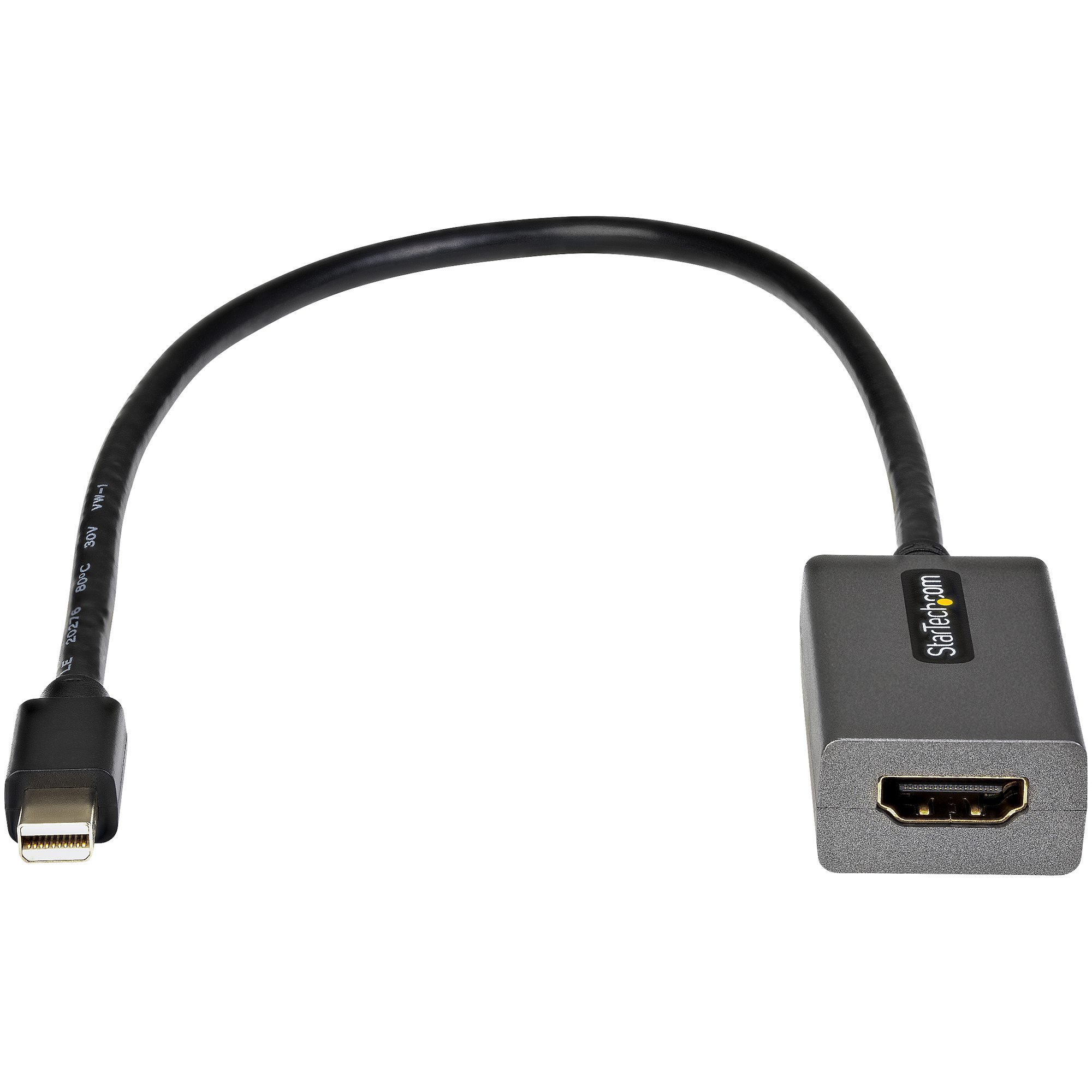 mdp2hdec StarTech.com  1 port Mini DisplayPort to HDMI  Adapter 300 mm Length 1920 x 1200 pixel Maximum Resolution